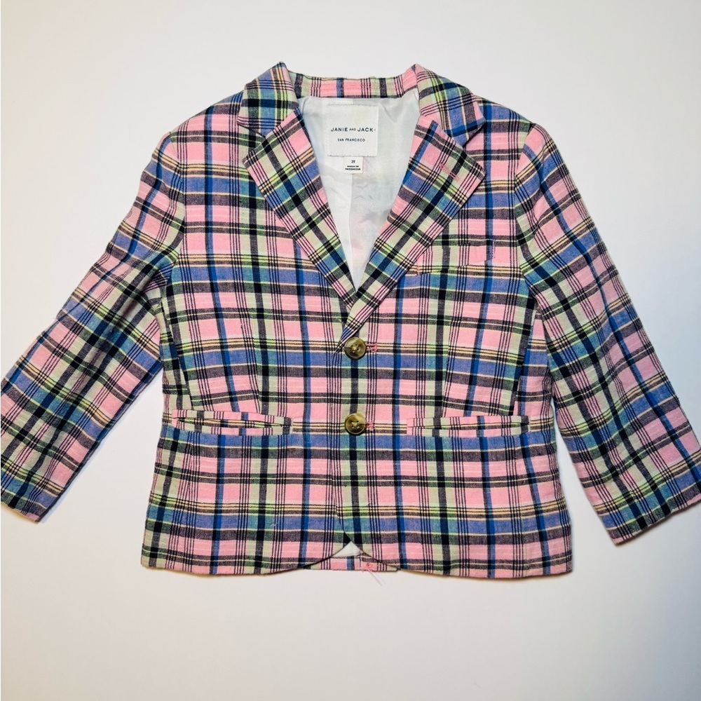 Jamie & Jack Boys Plaid Blazer Size 2T